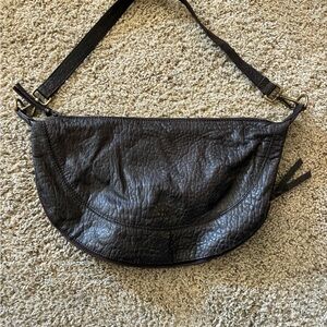 Classic Brown Leather Shoulder Bag